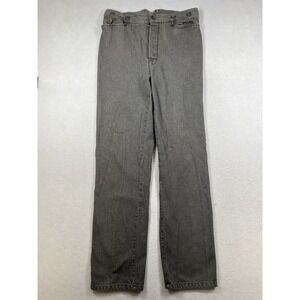 Wah Maker Pants Men's 36 Gray Hickory Stripe Buckle Back Frontier Reenactment